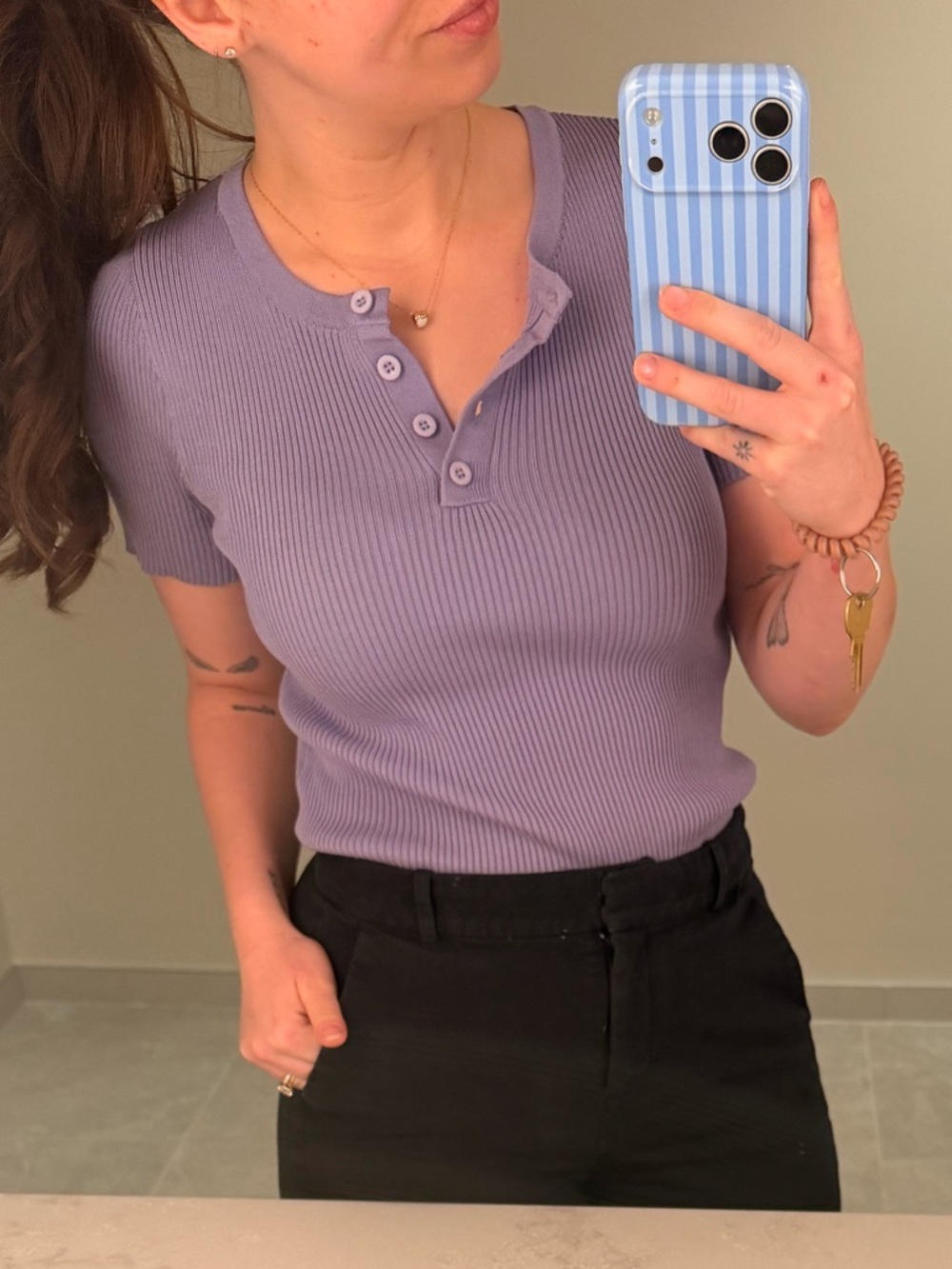 Lilac purple top